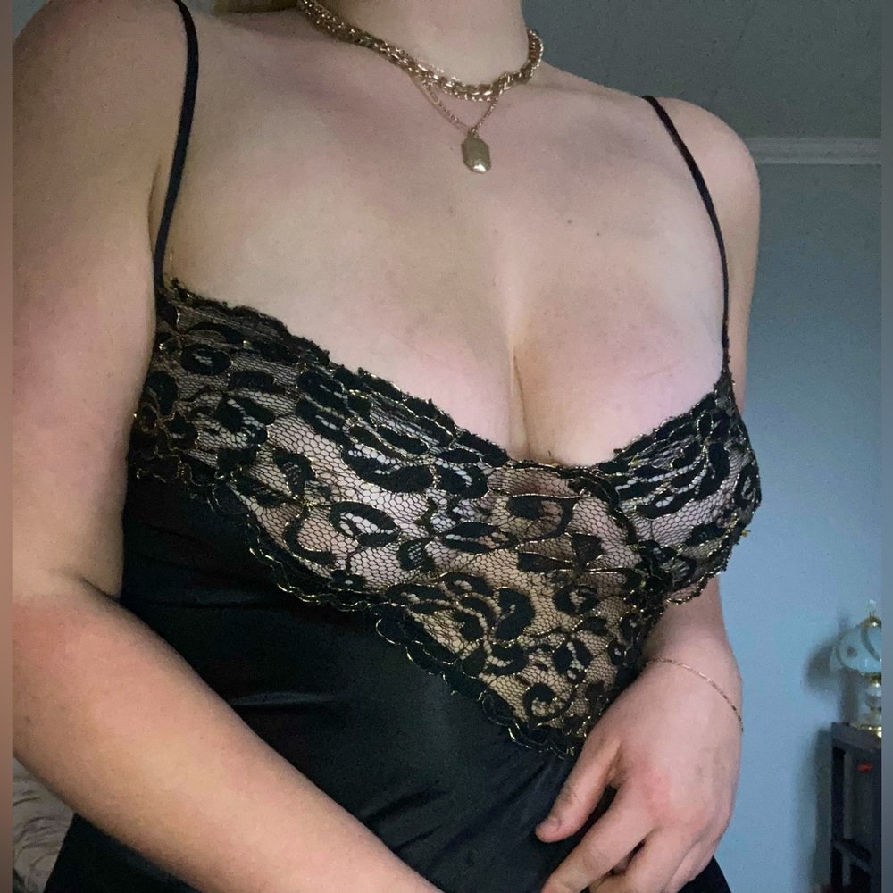 Vintage Silk Lingerie Slip Dress
